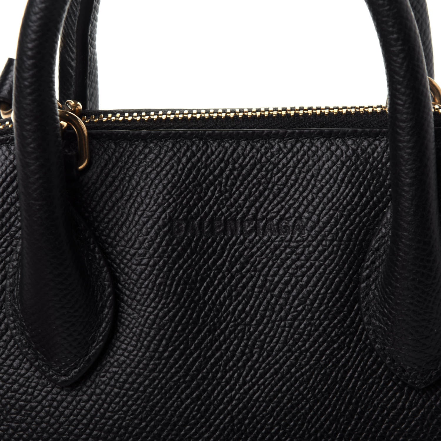 Balenciaga Grained Calfskin XXS Ville Top Handle Bag Black 4 of 4