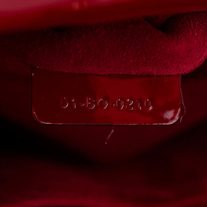 Christian Dior Patent Cannage Medium Lady Dior Red 6 of 10