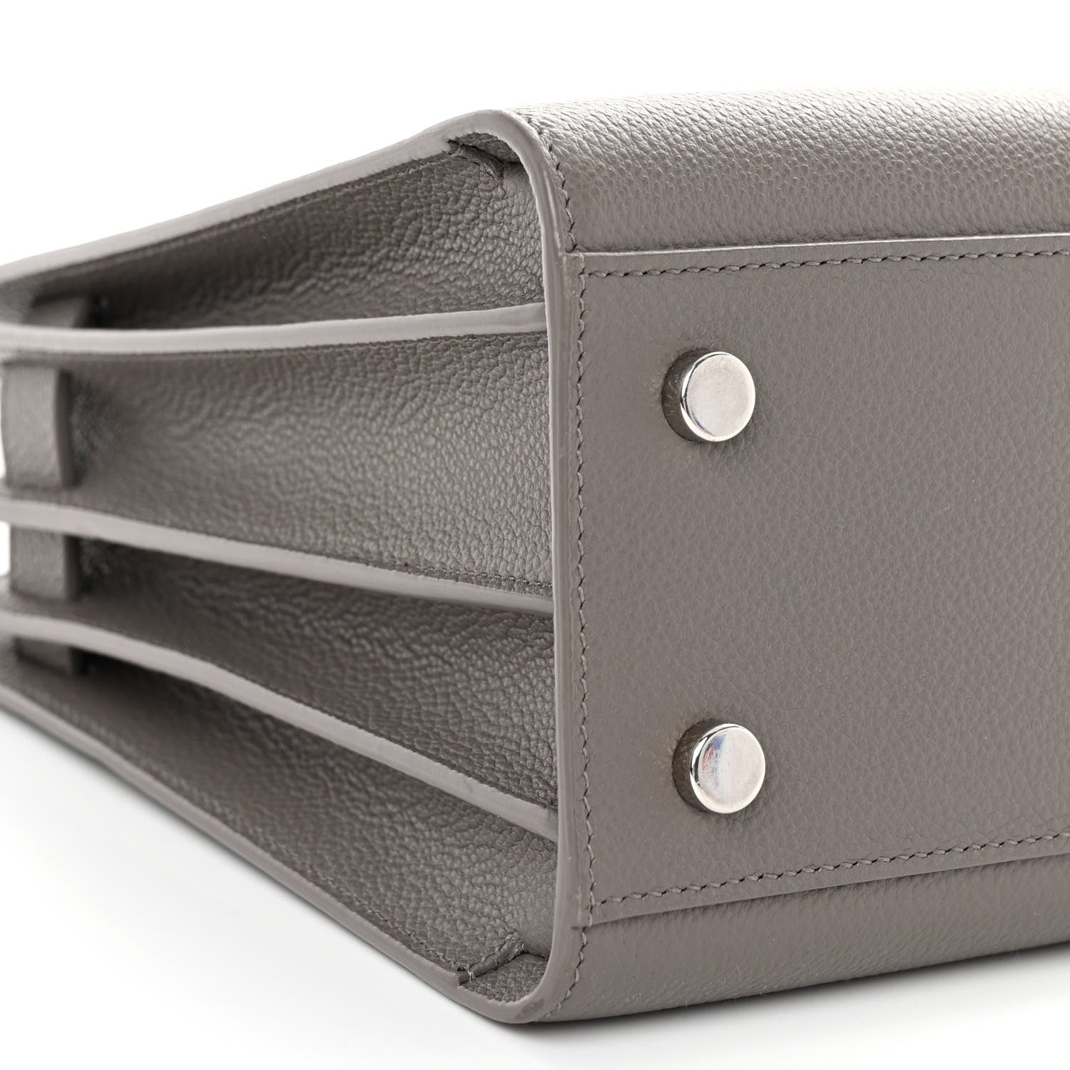 Saint Laurent Grained Calfskin Baby Sac De Jour Fog 8 of 9