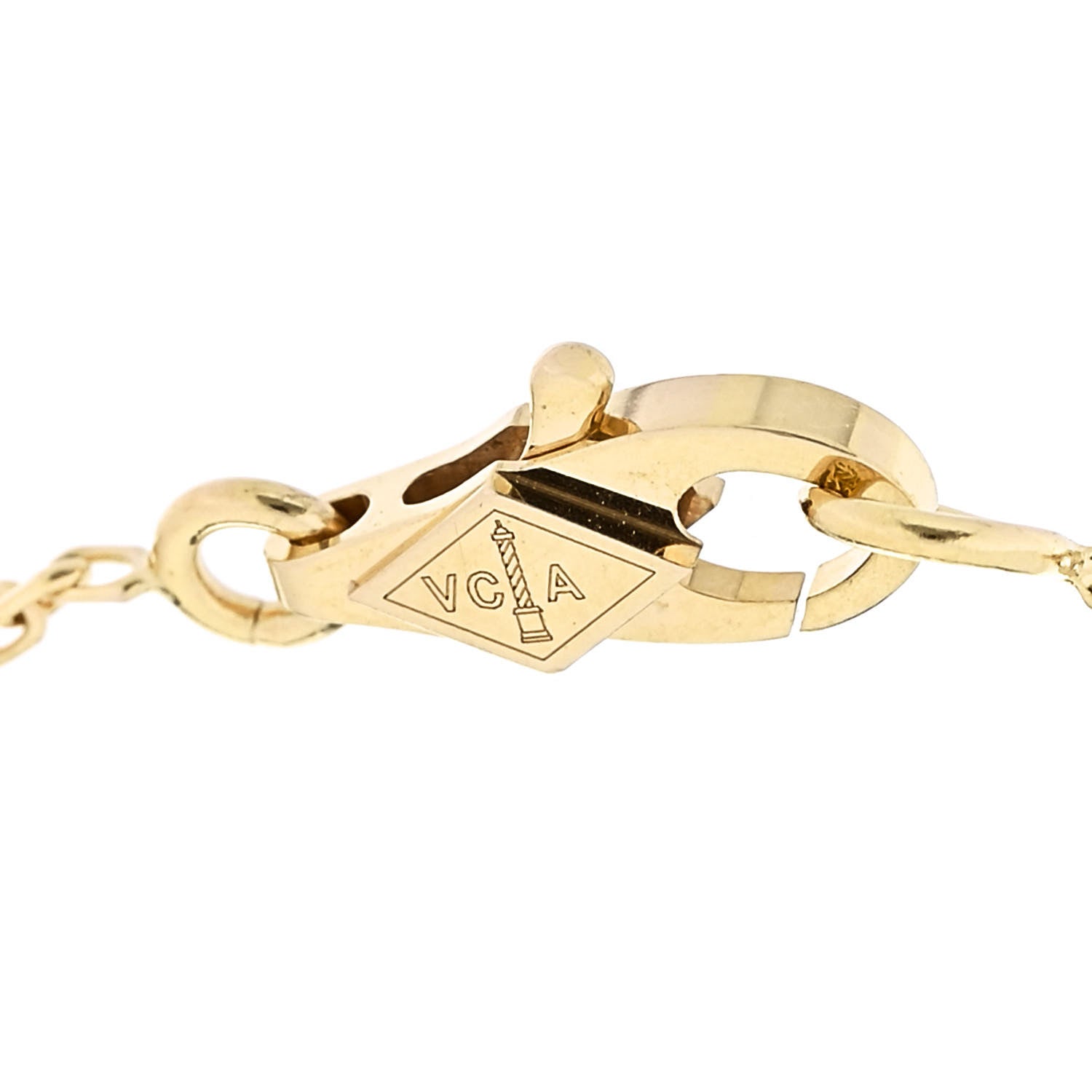 Van Cleef & Arpels 18K Yellow Gold Emerald Mini Frivole Bracelet 3 of 5