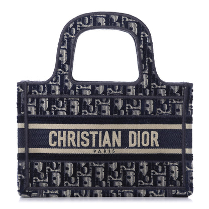 Christian Dior Oblique Mini Book Tote Blue Multicolor 2 of 8