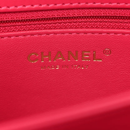 Chanel Lambskin Quilted Medium Trendy CC Flap Dual Handle Bag Dark Pink 6 of 10