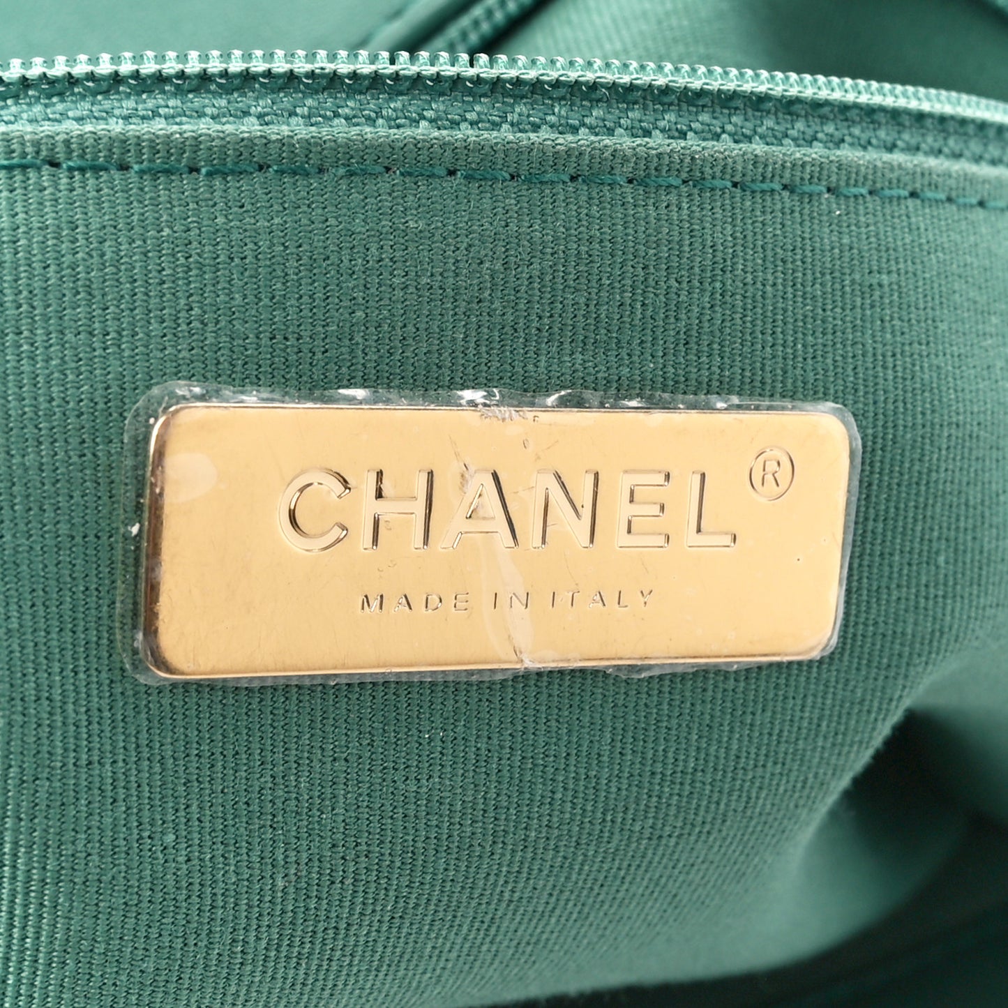 Lambskin Quilted Large Chanel 19 Flap Dark Green
