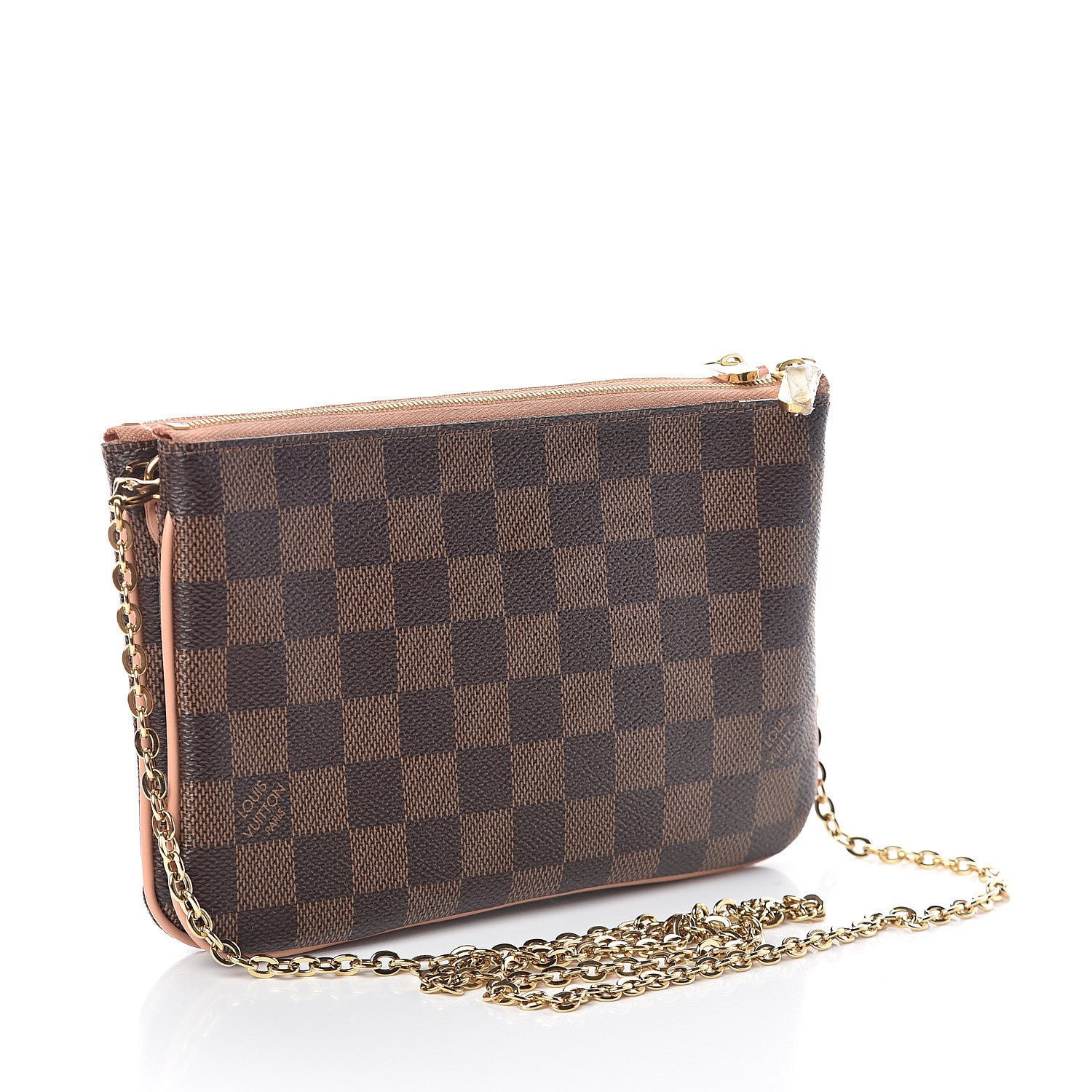 Louis Vuitton Damier Ebene Double Zip Pochette 2 of 12