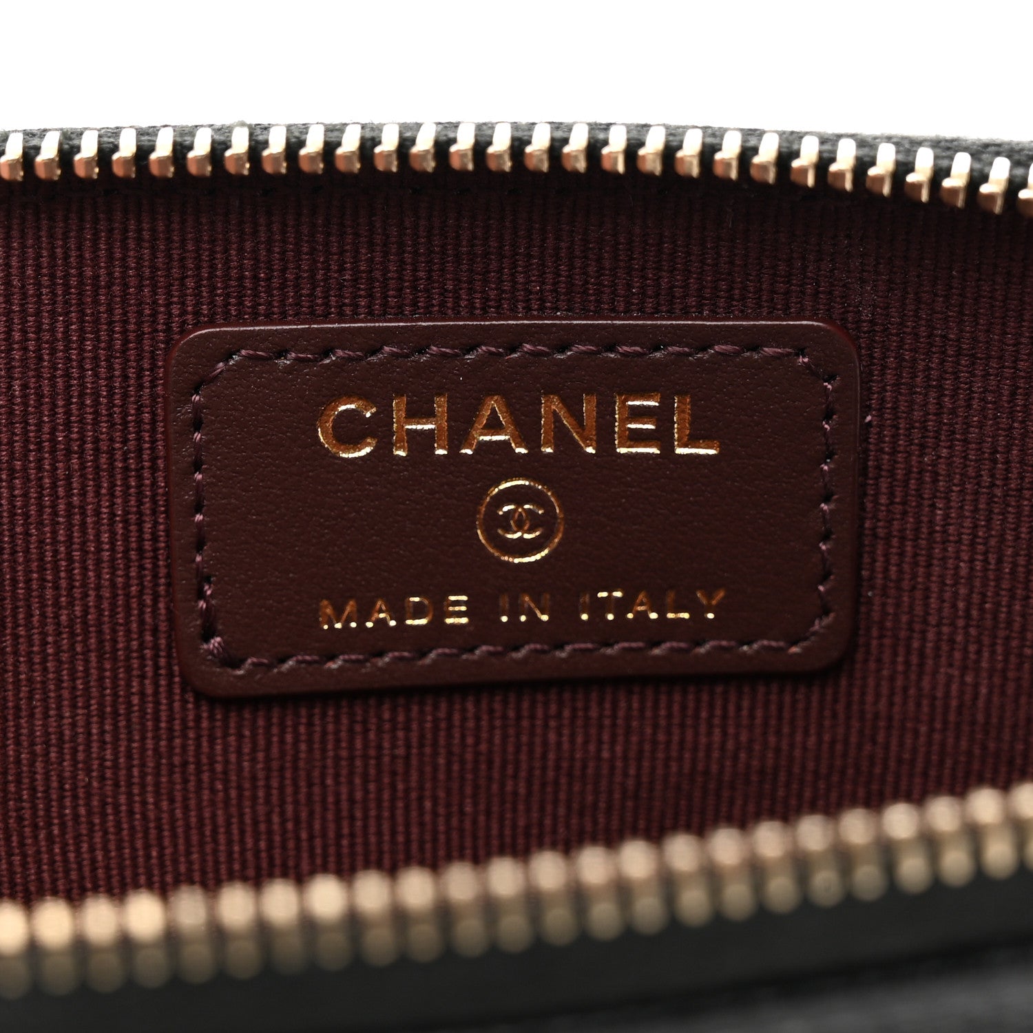 Chanel Caviar Quilted Zip Card Holder Wallet Black 6 of 8