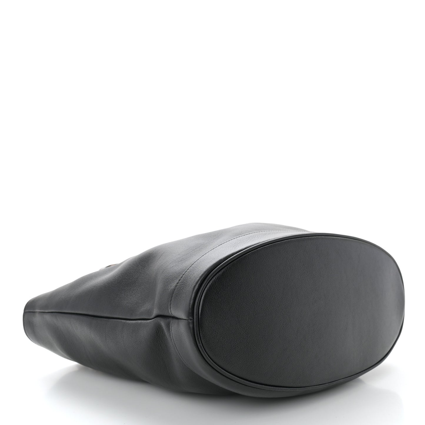 Calfskin Medium Diana Round Tote Bag Black Grey