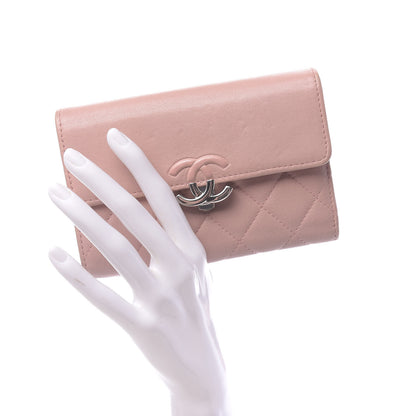 Chanel Lambskin Quilted CC Box Flap Wallet Light Pink 2 of 16