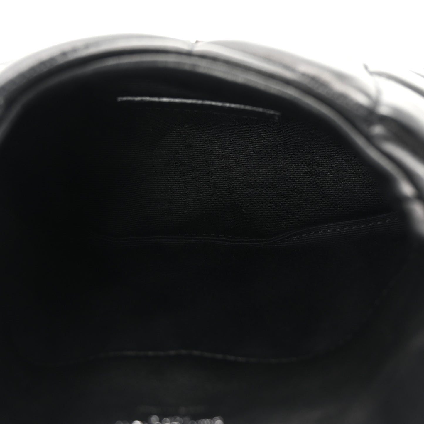 Lambskin Monogram Loulou Puffer Pouch Clutch Black