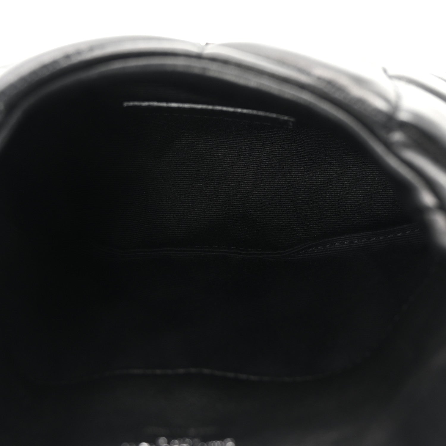 Saint Laurent Lambskin Monogram Loulou Puffer Pouch Clutch Black 5 of 6