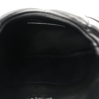 Saint Laurent Lambskin Monogram Loulou Puffer Pouch Clutch Black 5 of 6