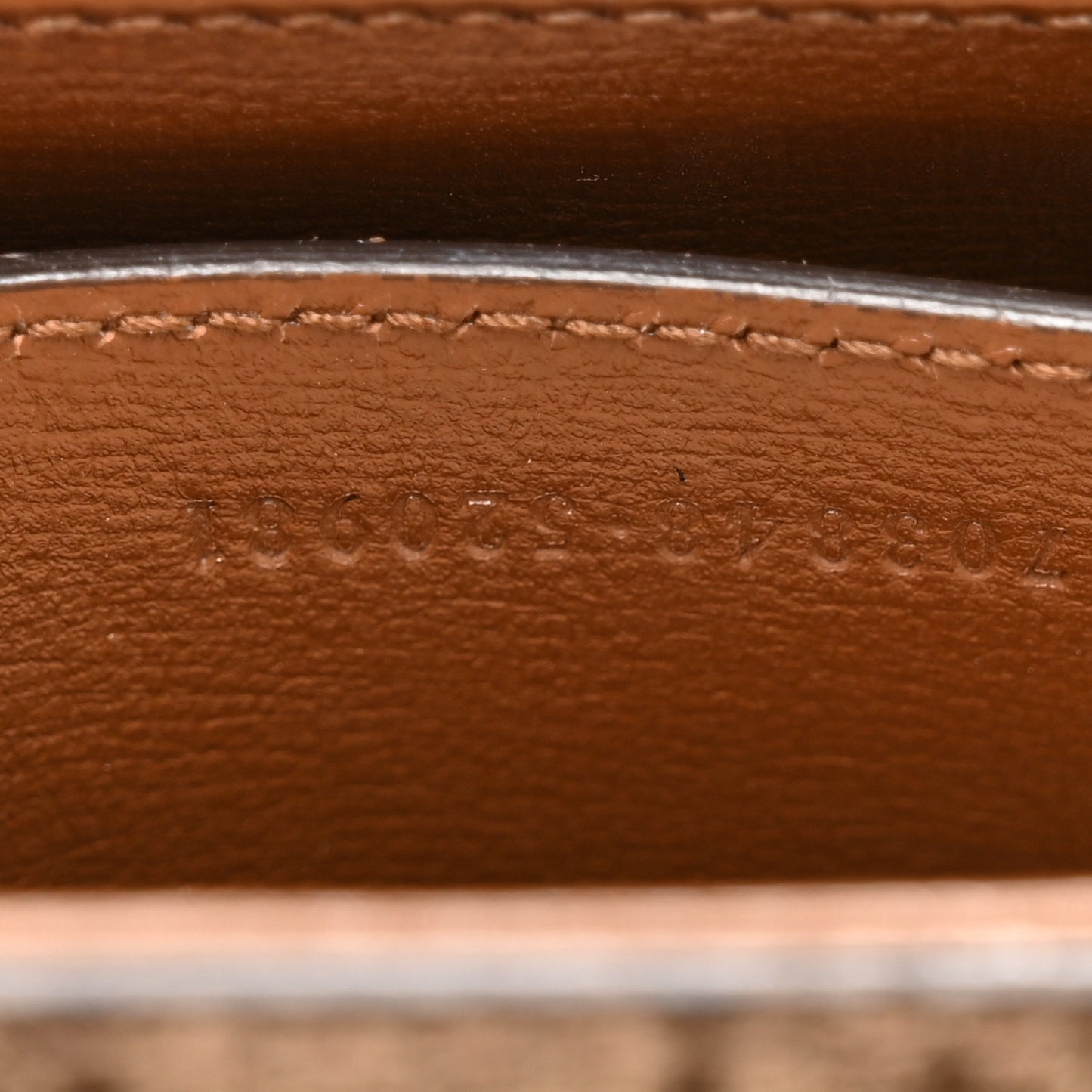 GG Supreme Monogram Azalea Calfskin Mini Horsebit 1955 Top Handle Flap Bag Beige Ebony Brown Sugar