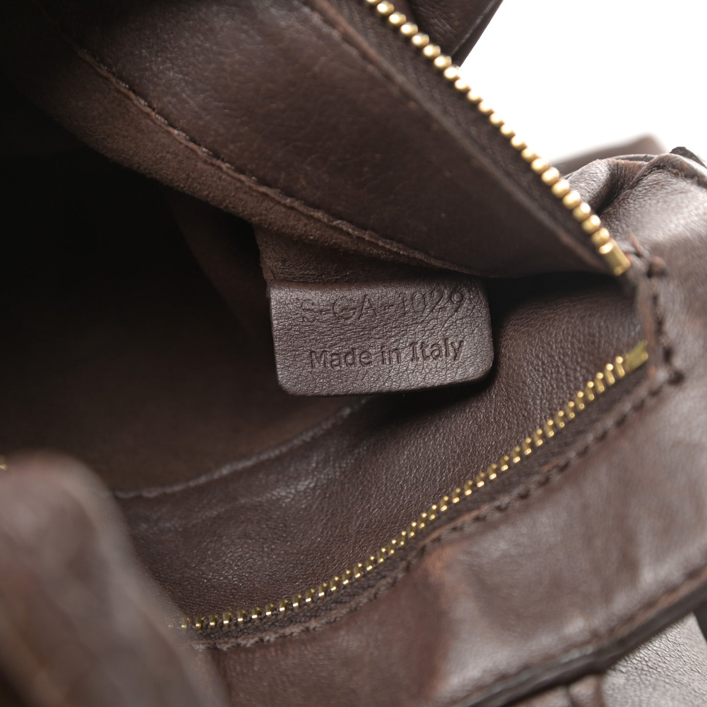 Lambskin Vertical Cabas Brown