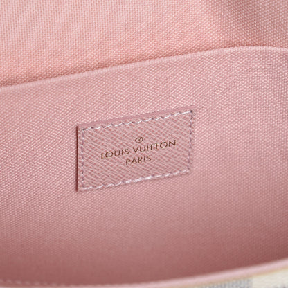 Louis Vuitton Damier Azur Pochette Felicie Chain Wallet Rose Ballerine 7 of 10