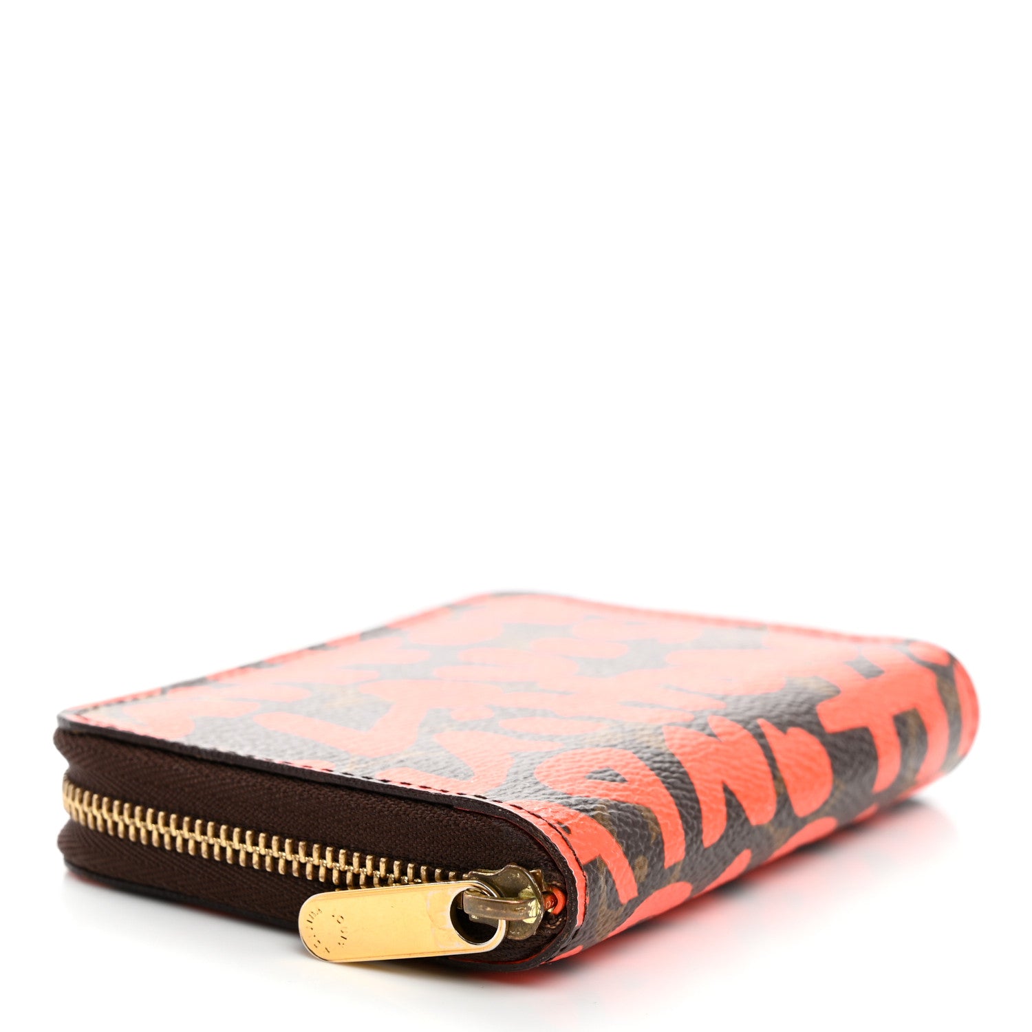 Louis Vuitton Monogram Graffiti Zippy Coin Purse Orange 4 of 9
