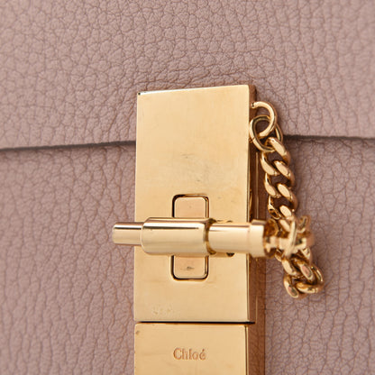 Chloe Grained Lambskin Mini Drew Shoulder Bag Cement Pink 7 of 7
