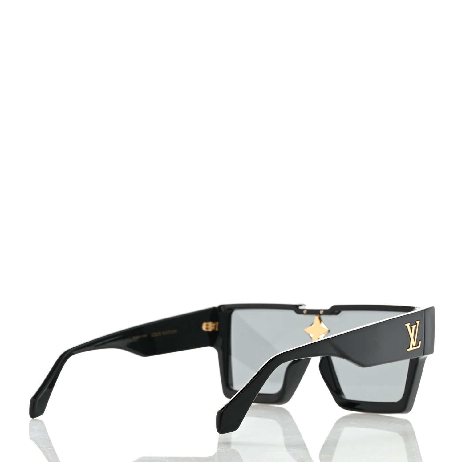 Louis Vuitton Acetate Swarovski Crystal Cyclone Sunglasses Z1578W Black 3 of 5