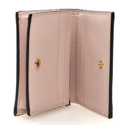 Gucci Monogram Jumbo GG Textured Dollar Calfskin Ophidia Card Case Beige Perfect Pink 5 of 6