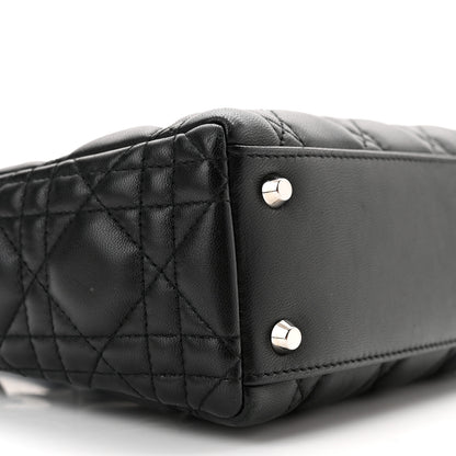 Christian Dior Lambskin Cannage Mini Lady Dior Black 9 of 11