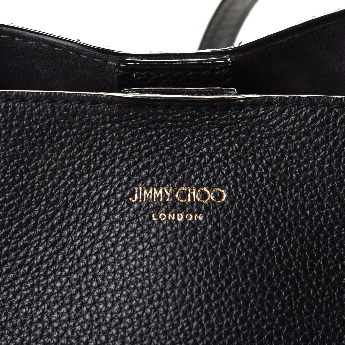 Grainy Calfskin Nine2Five East West Tote Black