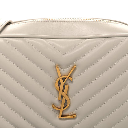 Saint Laurent Calfskin Matelasse Monogram Lou Camera Bag Crema Soft 8 of 10
