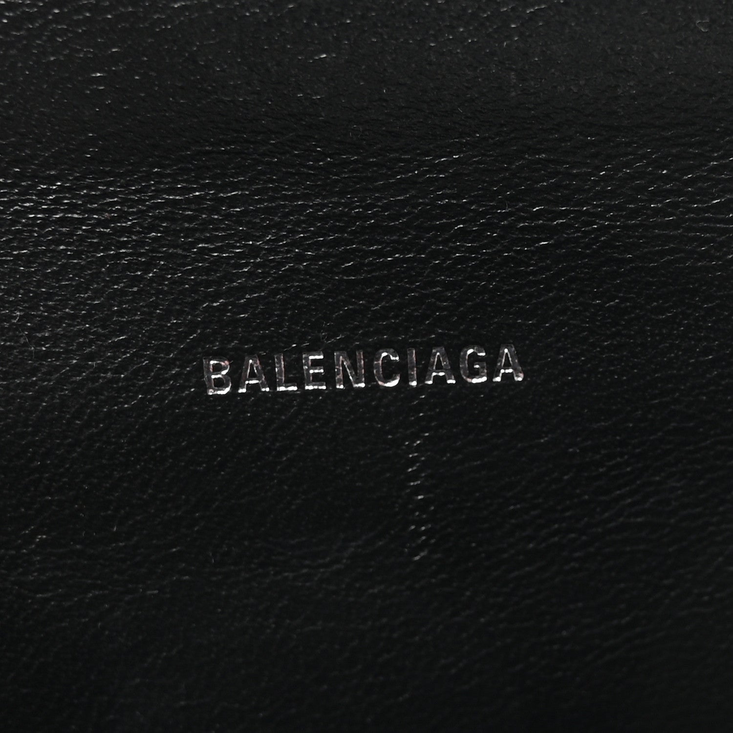 Balenciaga Metallic Textured Calfskin Hourglass Top Handle Bag XS Silver 6 of 9
