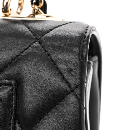 Chanel Lambskin Quilted Small Trendy CC Dual Handle Flap Bag Black 11 of 12