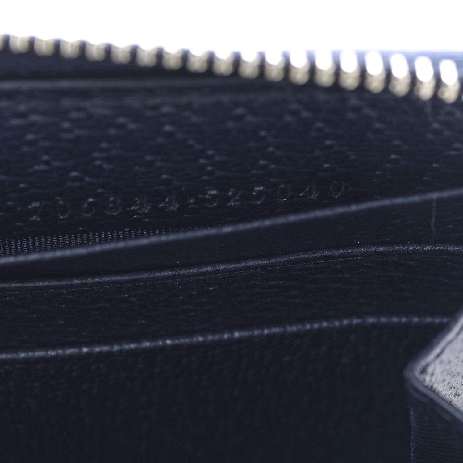 Gucci GG Supreme Monogram Textured Dollar Calfskin Ophidia Zip Around Wallet Blue Dark Blue 7 of 9