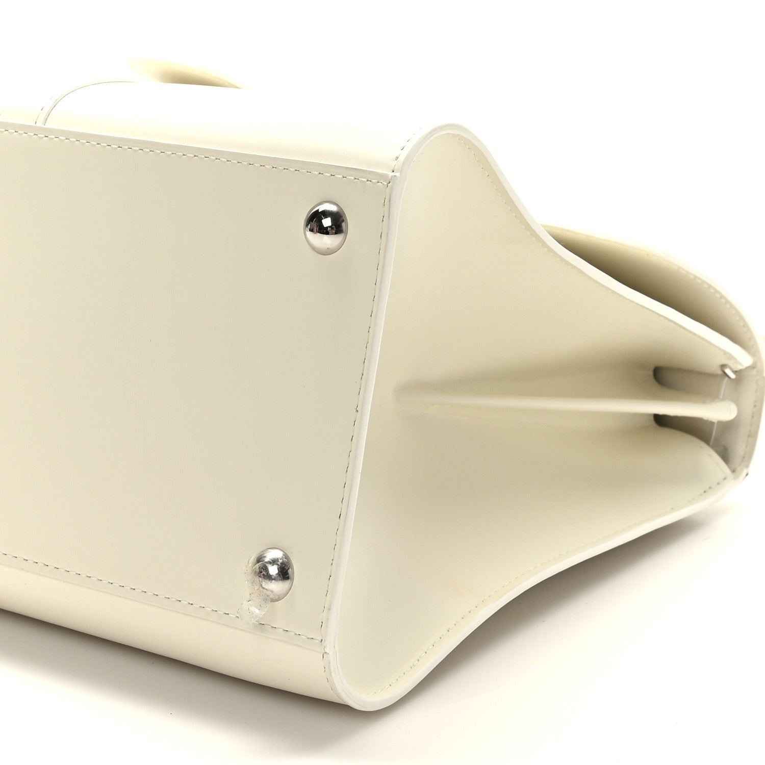 Delvaux Box Calfskin MM Brillant Satchel Ivory 8 of 8