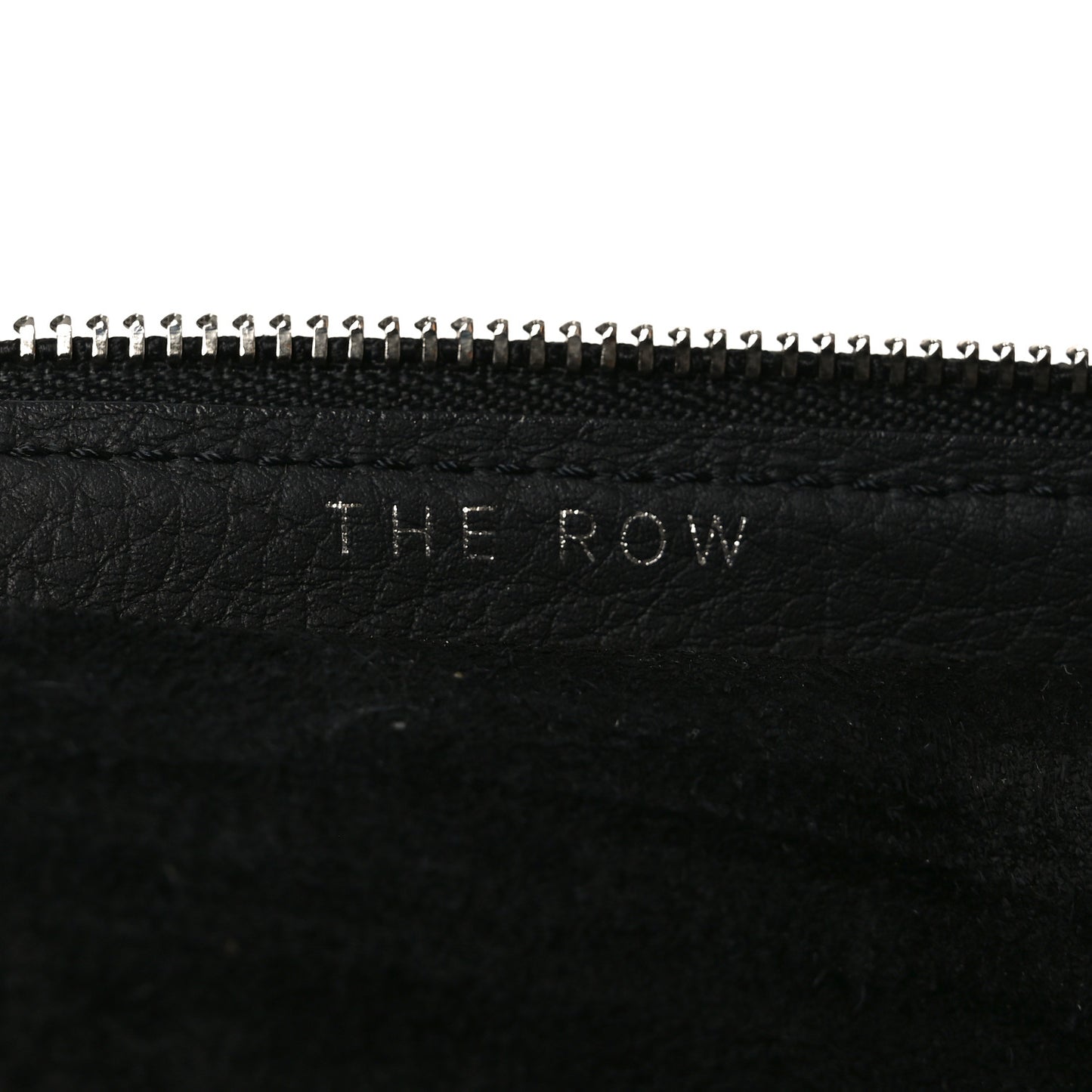 Grained Calfskin Large Slouchy Banana Bag Black