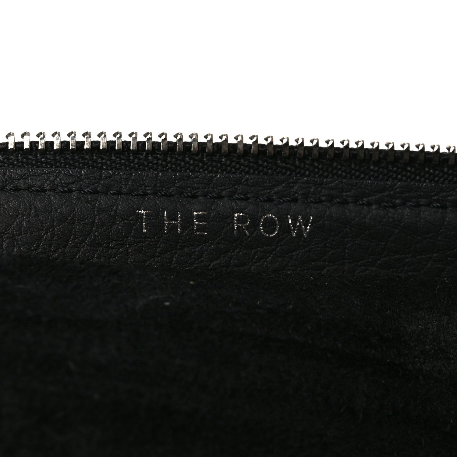 The Row Grained Calfskin Large Slouchy Banana Bag Black 6 of 10