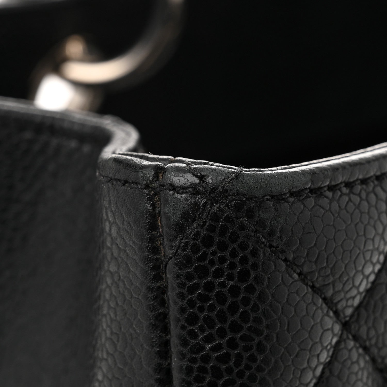 Chanel Caviar Quilted Grand Shopping Tote GST Black 13 of 14