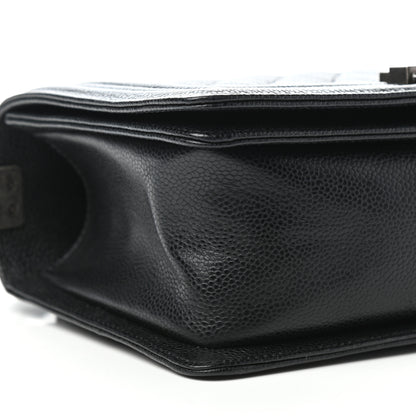 Chanel Caviar Quilted Medium Boy Flap Black 9 of 13