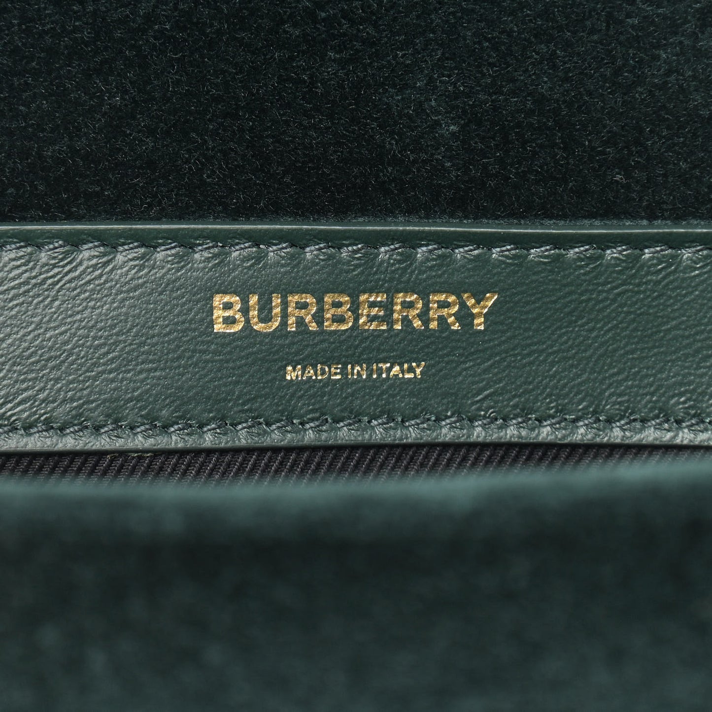 Velvet Quilted Small Lola Bag Dark Green