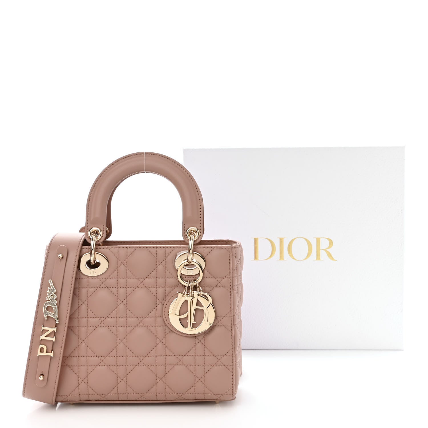 Christian Dior Lambskin Cannage Small My ABC Dior Lady Dior Blush 11 of 11