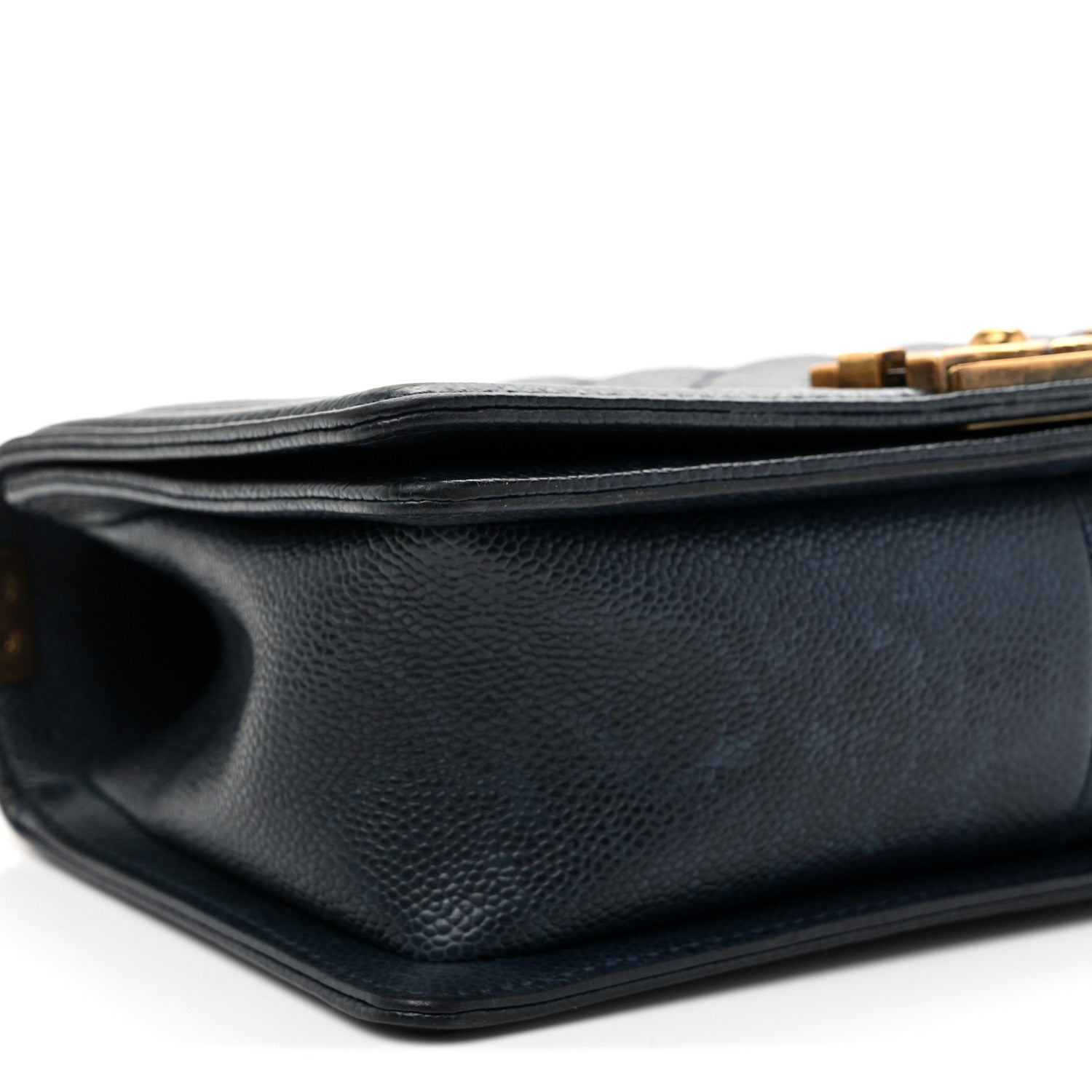 Chanel Caviar Quilted Medium Boy Flap Navy 9 of 11