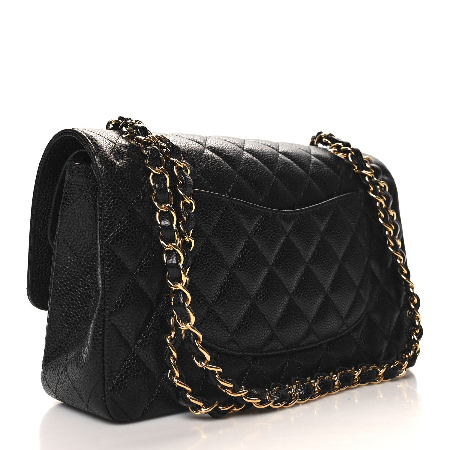 Chanel Caviar Quilted Medium Double Flap Black 3 of 12