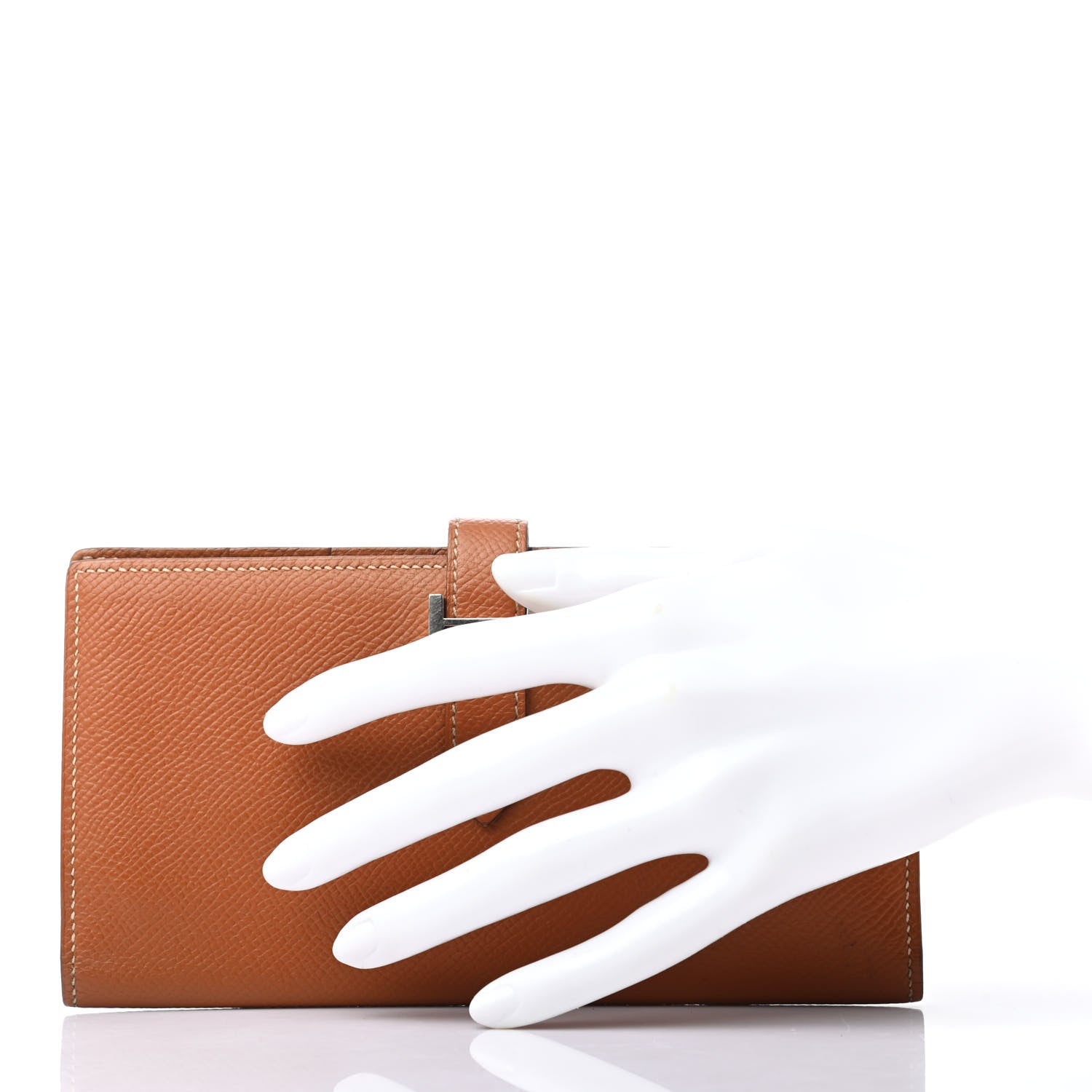 Hermes Epsom Bearn Gusset Wallet Gold 2 of 7