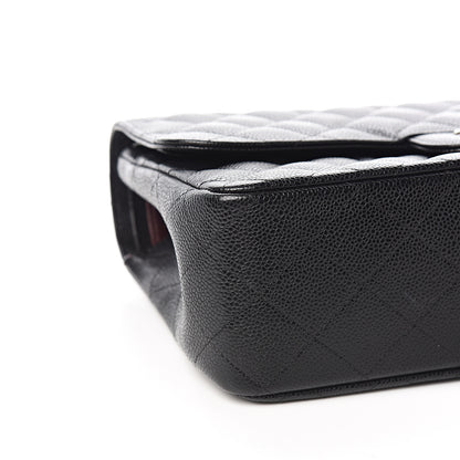 Chanel Caviar Quilted Jumbo Double Flap Black 8 of 12