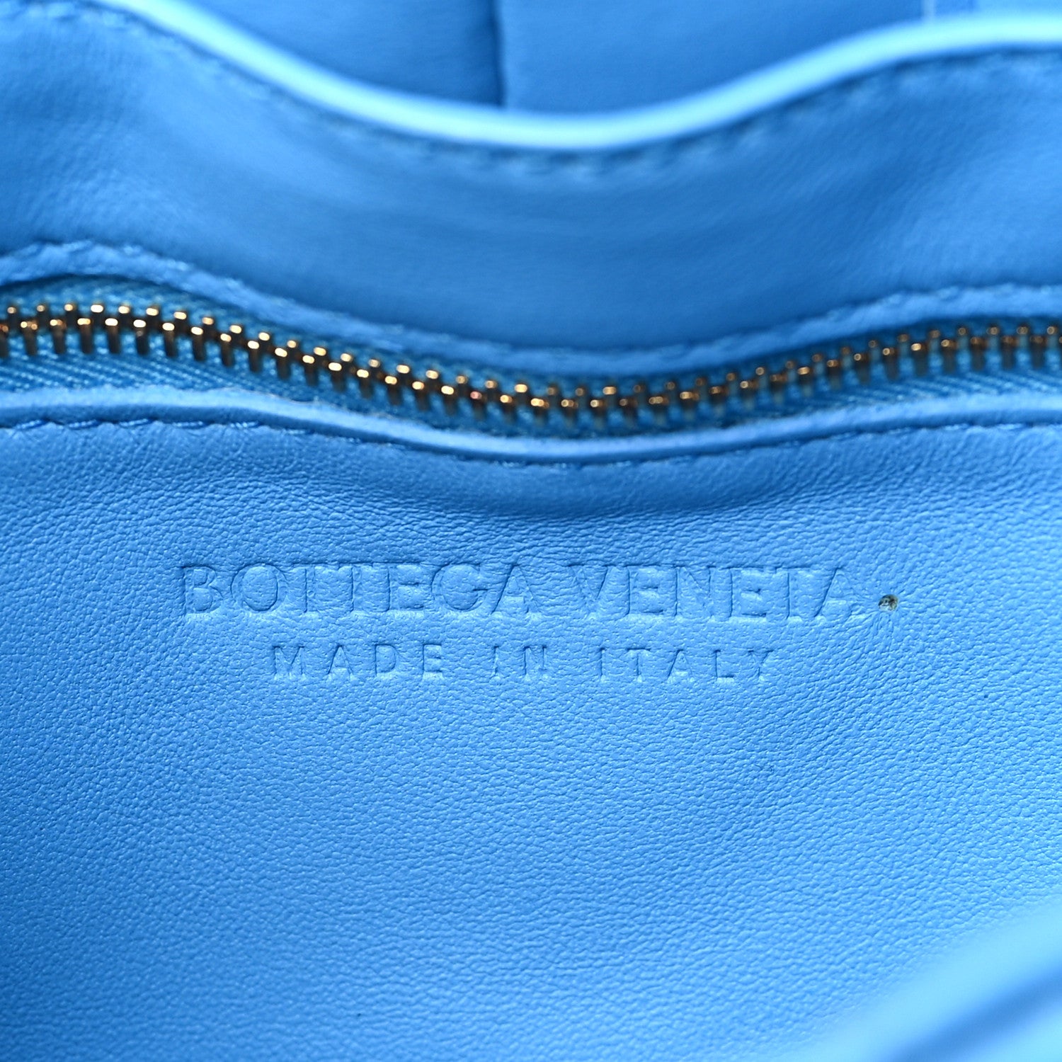 Bottega Veneta Lambskin Maxi Intrecciato Padded Chain Cassette Crossbody Bag Swimming Pool 6 of 9