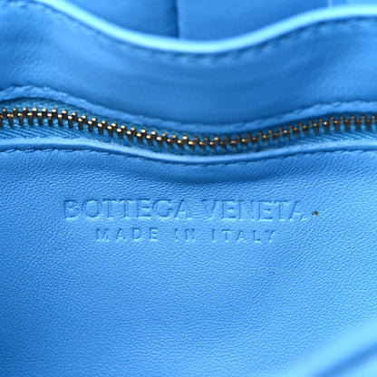 Bottega Veneta Lambskin Maxi Intrecciato Padded Chain Cassette Crossbody Bag Swimming Pool 6 of 9