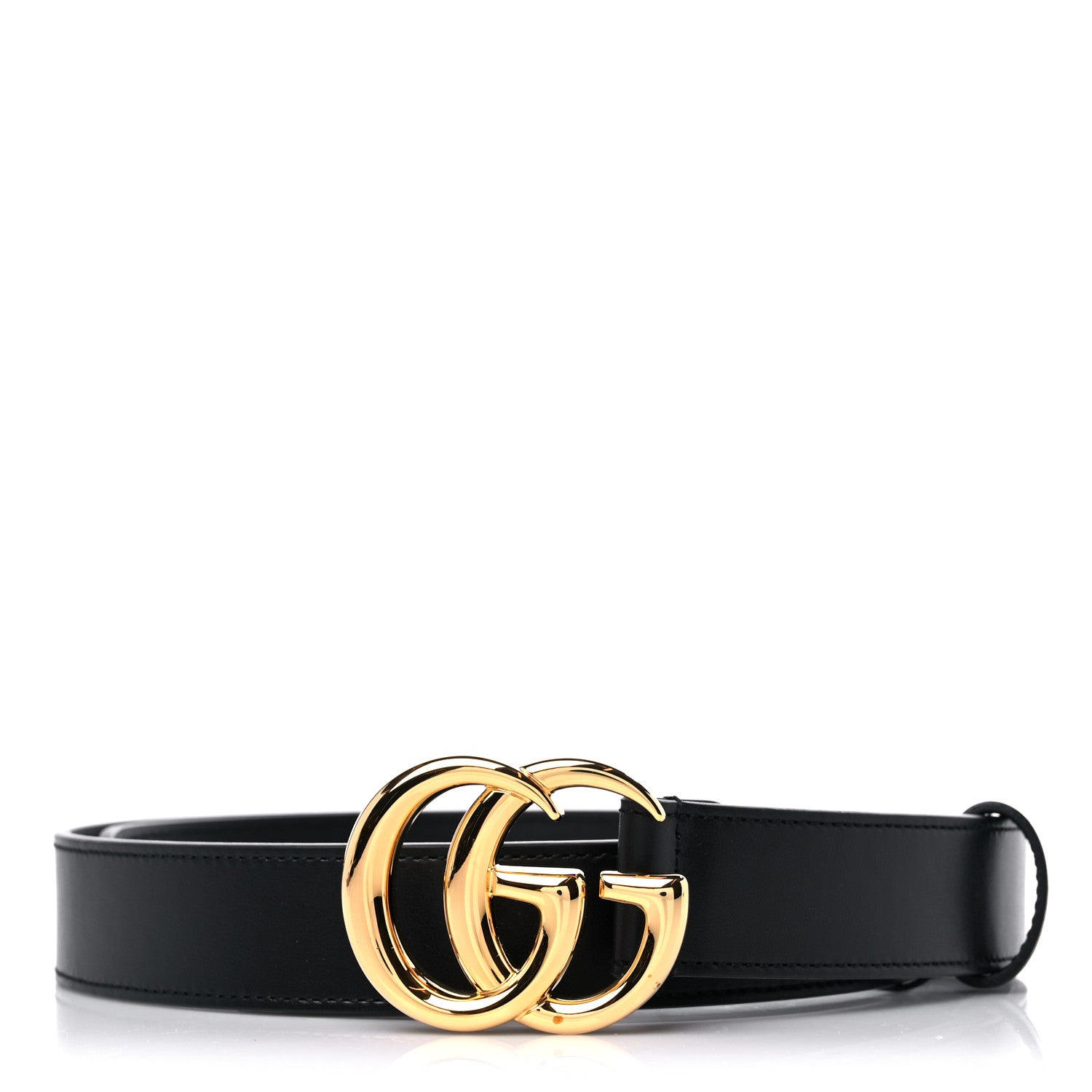 Gucci Plutone Calfskin Double G 30mm Belt 90 36 Black 1 of 5