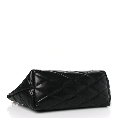Saint Laurent Lambskin Quilted Gaby Zipped Shoulder Bag Black 4 of 12
