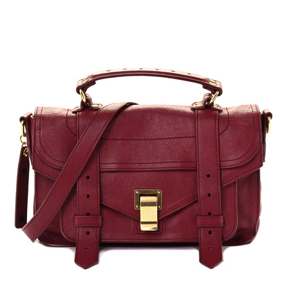 Proenza Schouler Lambskin Tiny PS1 Satchel Chianti 1 of 15