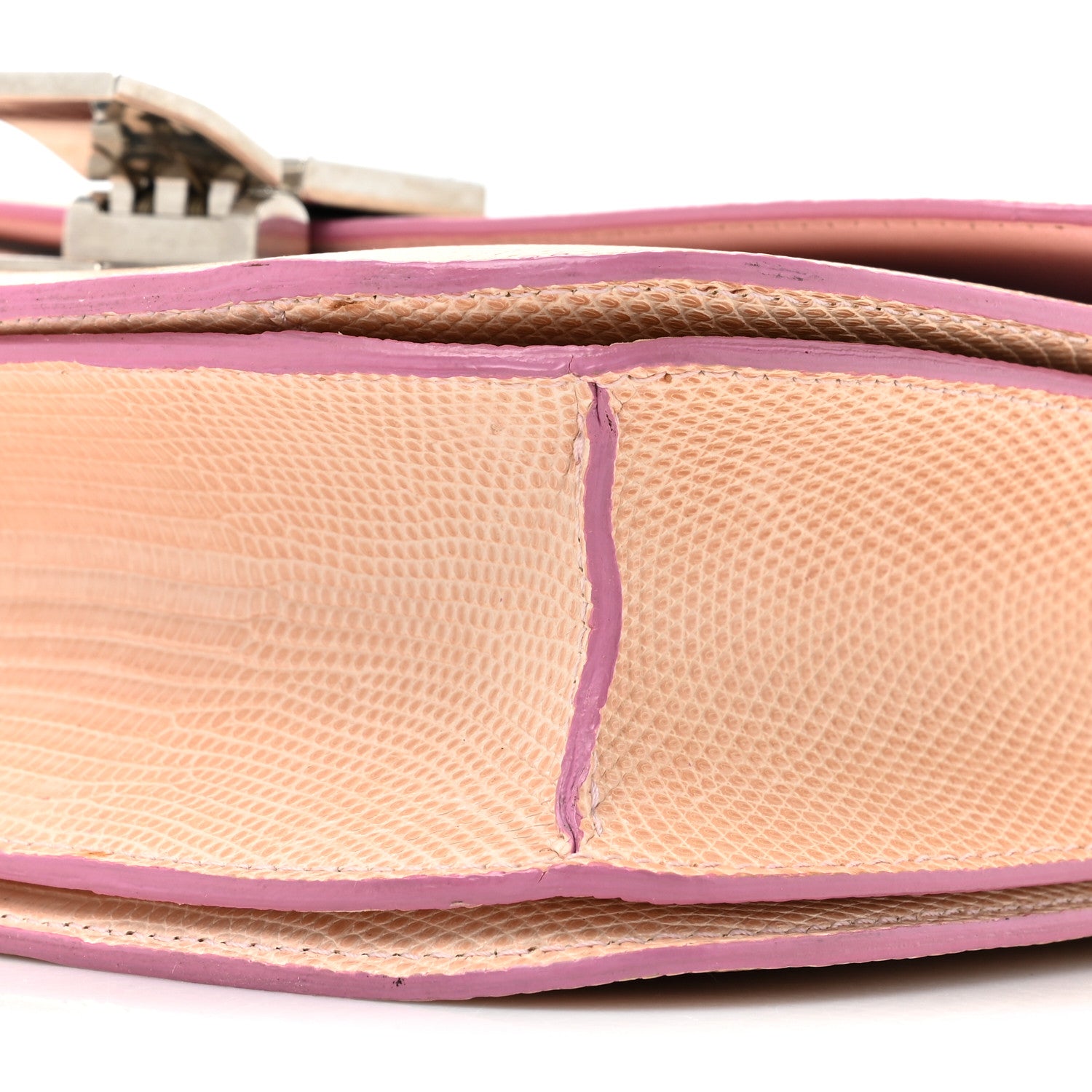 Celine Lizard Medium Classic Box Flap Bag Pink 8 of 15