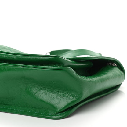 Saint Laurent Crinkled Calfskin Matelasse Monogram Medium Niki Chain Satchel New Vert Praire 9 of 10