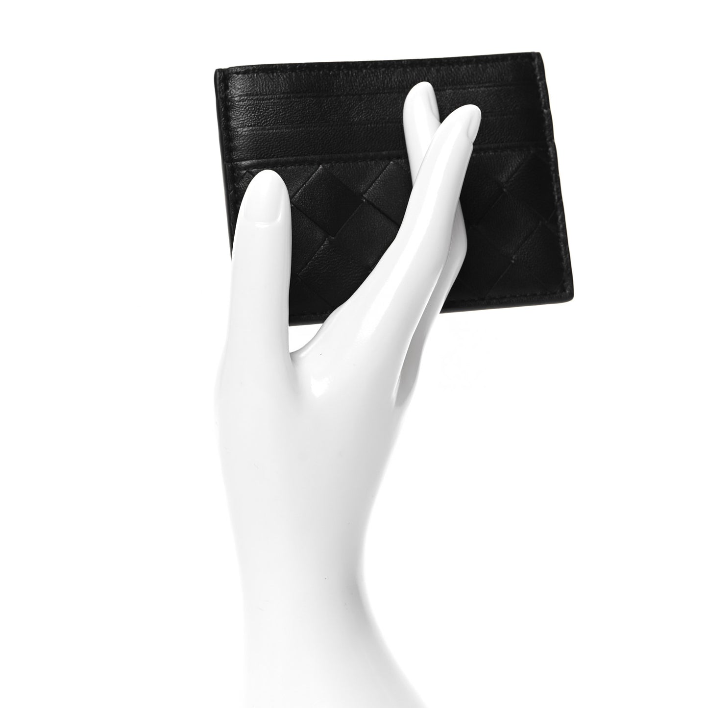 Nappa Intrecciato VN Card Case Black