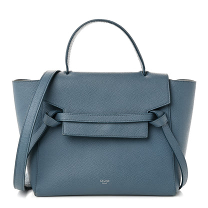Celine Grained Calfskin Micro Belt Bag Washed Blue 1 of 10