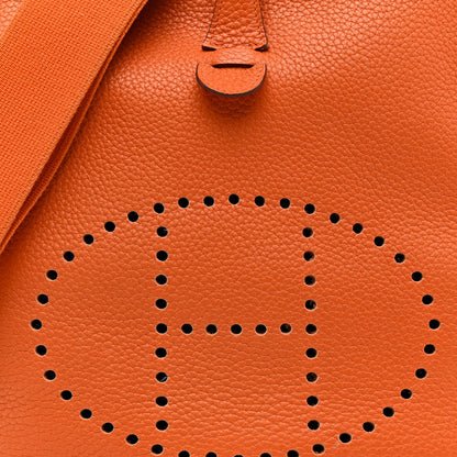 Hermes Taurillon Clemence Evelyne III PM Orange 8 of 17