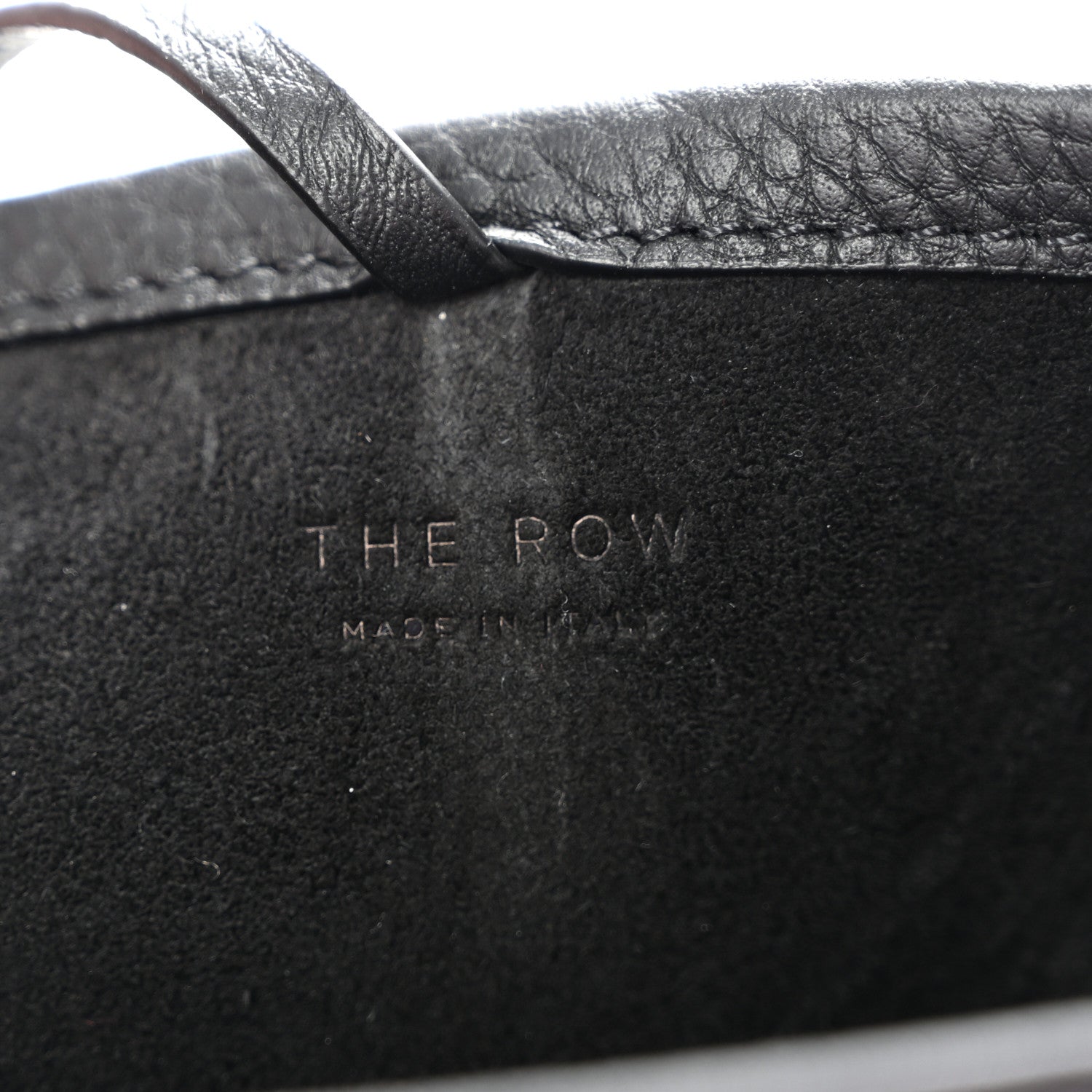 The Row Grained Calfskin Small N/S Park Crossbody Black 6 of 10