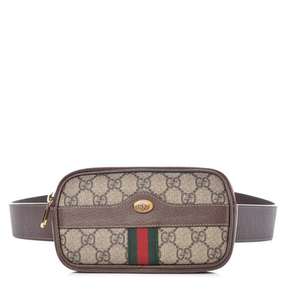 Gucci GG Supreme Monogram Ophidia Belted iPhone Case 95 38 Dark Brown 1 of 17